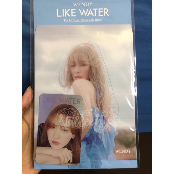 Wendy Like Water MD Holo Hologram Standee PC Photocard Set