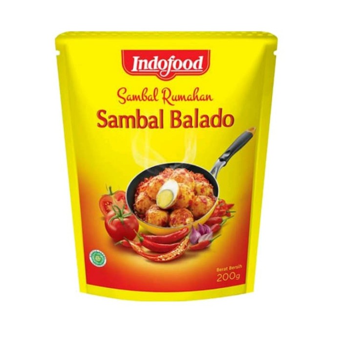 

Sambal Cabe Balado | Indofood Sambal Rumahan Sambal Balado Pouch 200