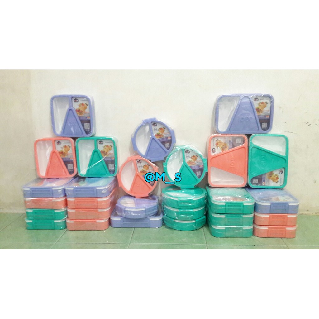 Kotak bekal / lunch box IQIX sekat 3
