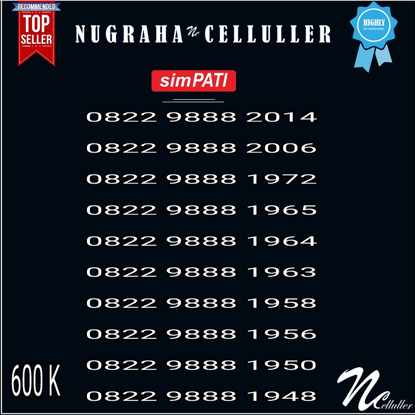 Nomor Cantik Simpati Triple 888 Nomor Tahun Murah