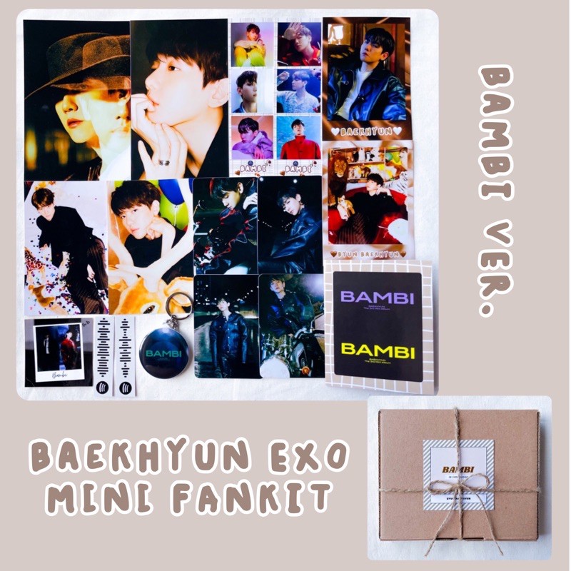 [PO 2-5 HARI] BAEKHYUN EXO MINI FANKIT ( Bambi ver )