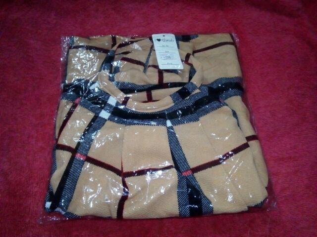 Sale Dres Kotak Kotak Gelap Murah