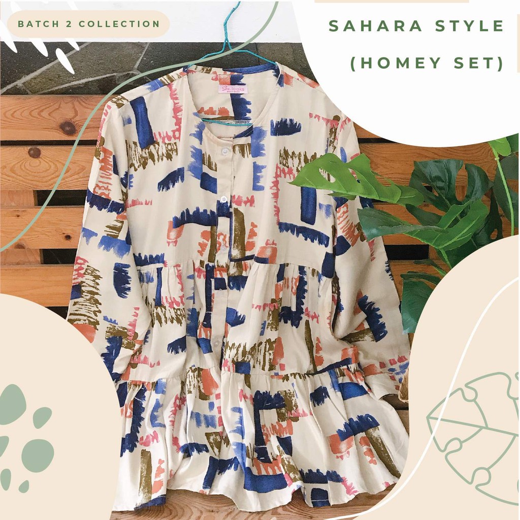 Premium Rayon Pajamas Set - Sahara Style