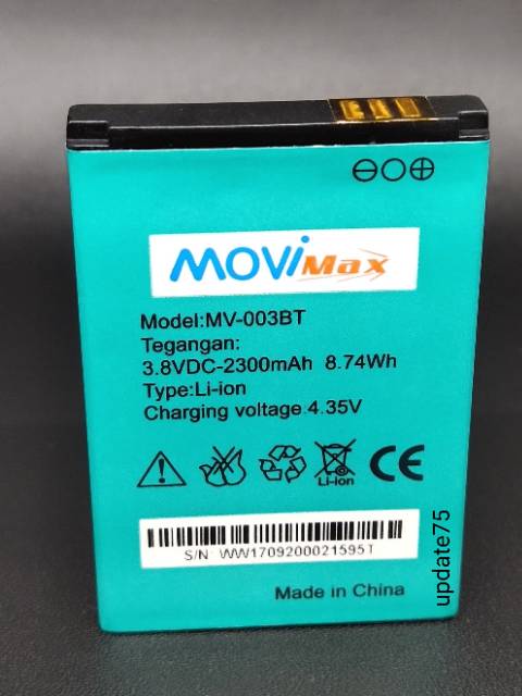 Baterai MODEM Mifi 4G Movimax XL GO MV003BT Original