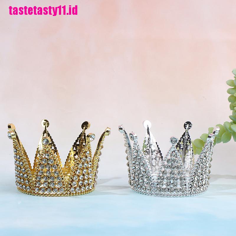 Mahkota Tiara Hiasan Kristal Mutiara Untuk Pesta Ulang Tahun Anak