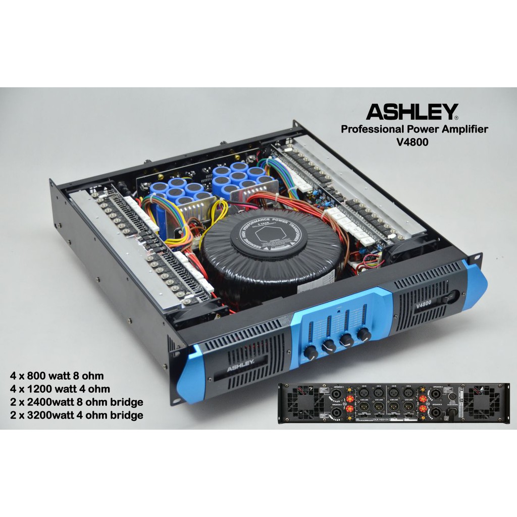 Power Ampli Ashley V 4800 4Channel Murah Surabaya