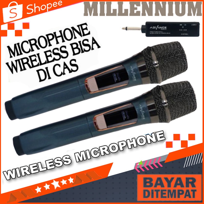 Mic Wireless Advance MIC-301 Mikrofon Wireless Double UHF Digital