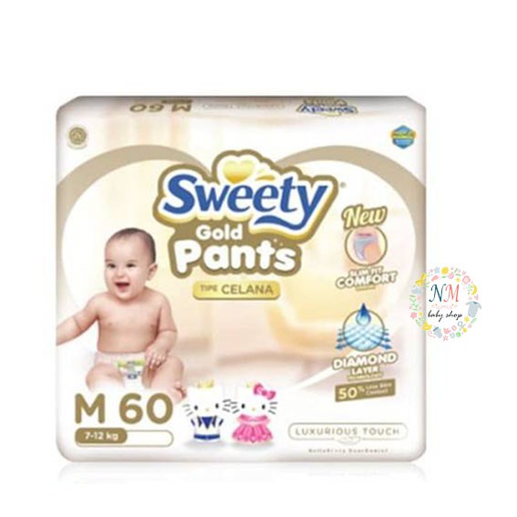 SWEETY GOLD PANTS M60 L54 XL44 XXL36 | Shopee Indonesia