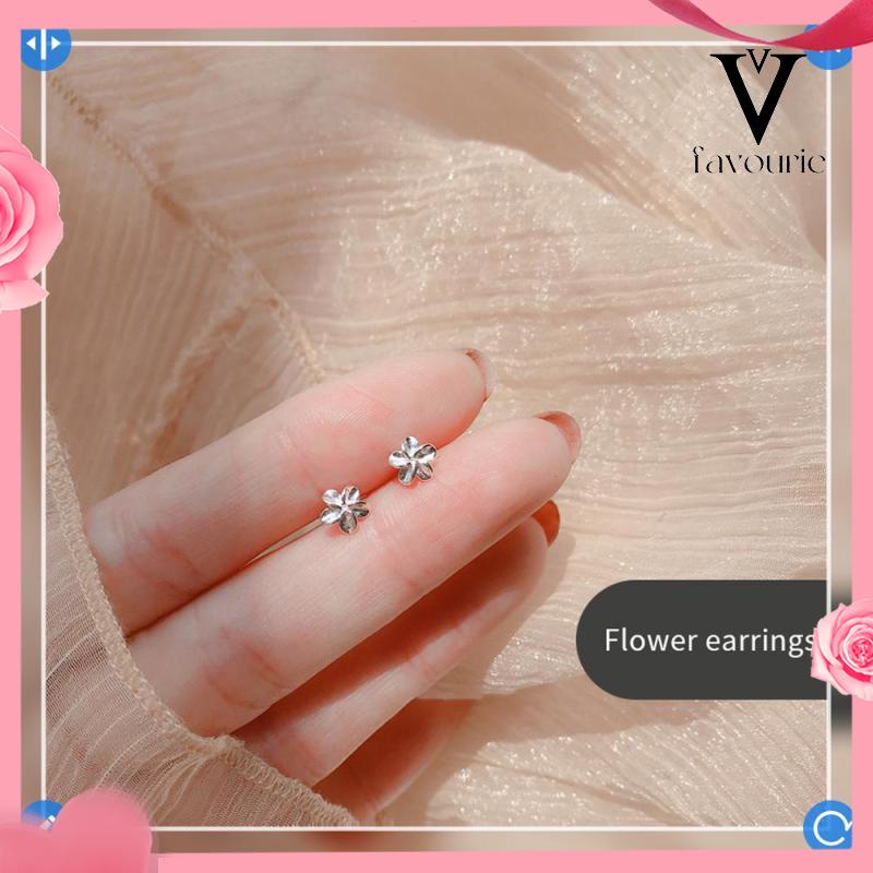 [COD]18K Emas anting korea Anting Tusuk untuk Wanita Aksesoris Fashion-FA