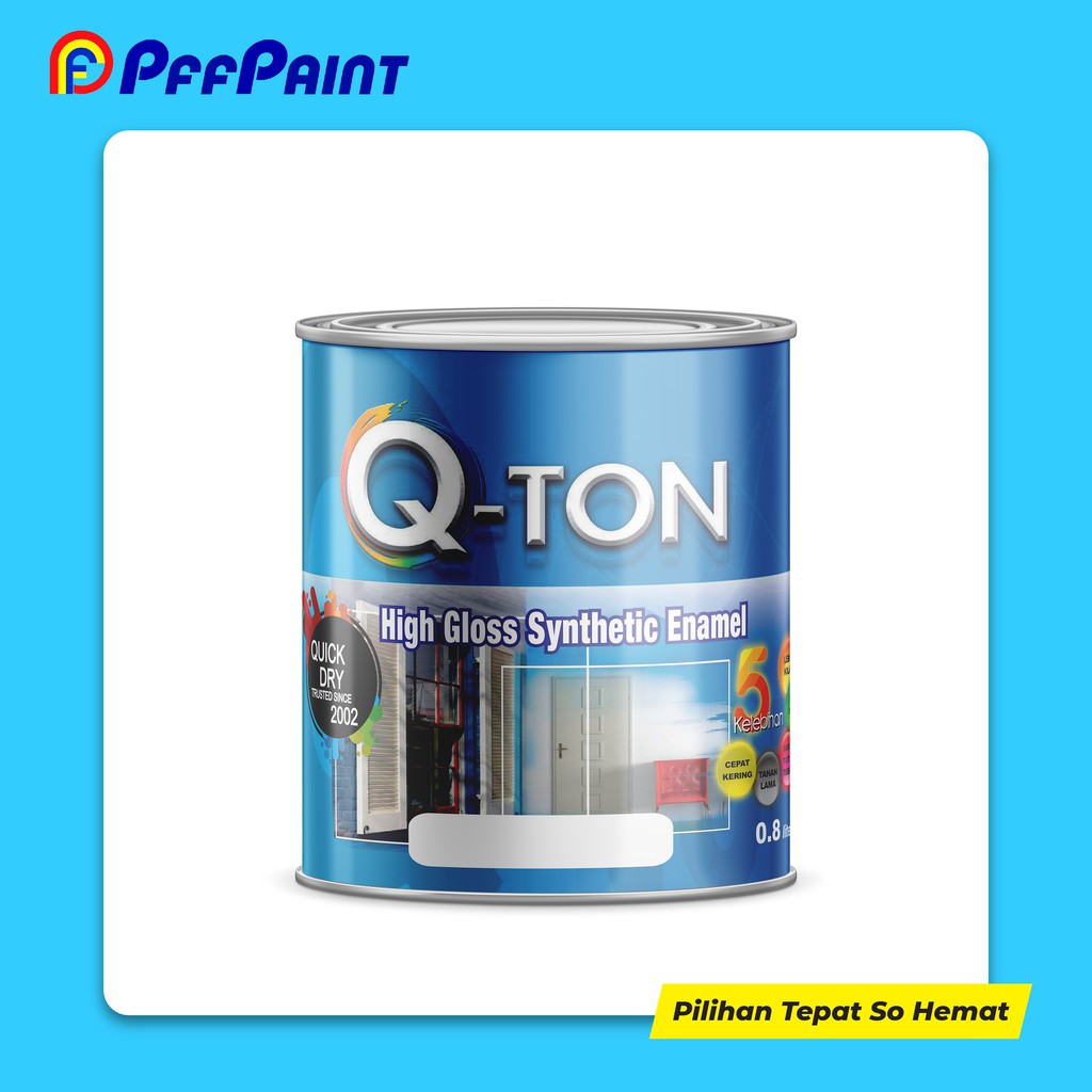 Cat Minyak Qton Syntetic Enamel Pff Paint 3 5 Liter Cat Kayu Dan Besi Shopee Indonesia