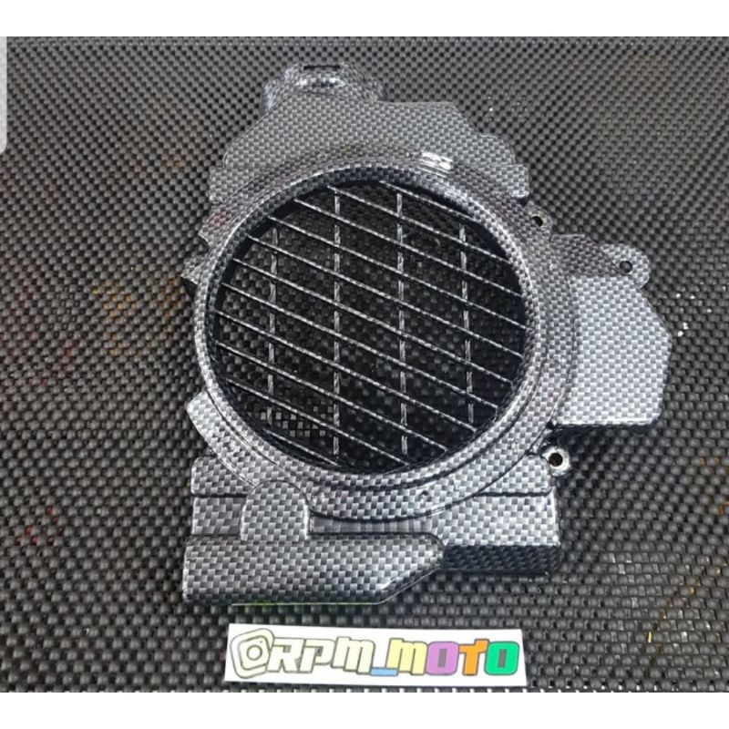 Cover Radiator Vario 110 Karbu Carbon Hitam Shopee Indonesia