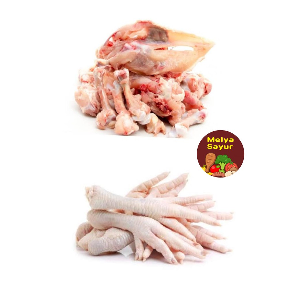 

Ceker ayam segar murah 500 gram / Tetelan tulang ayam 500gr - melyasayur