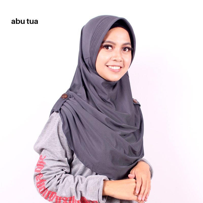 JILBAB INSTAN ISAURA / KERUDUNG INSTAN MURAH BAHAN JERSEY / HIJAB BERGO JERSEY / JILBAB BERGO JERSEY LANGSUNG PAKAI