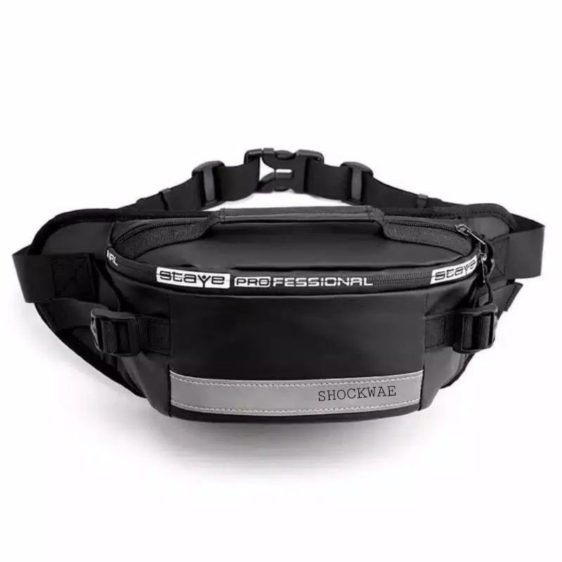 Waistbag Tas Pinggang Pria Tas Pria Awet Distro Model Terbaru Ori I6L0 Anti Air Polos Waterproof Ber