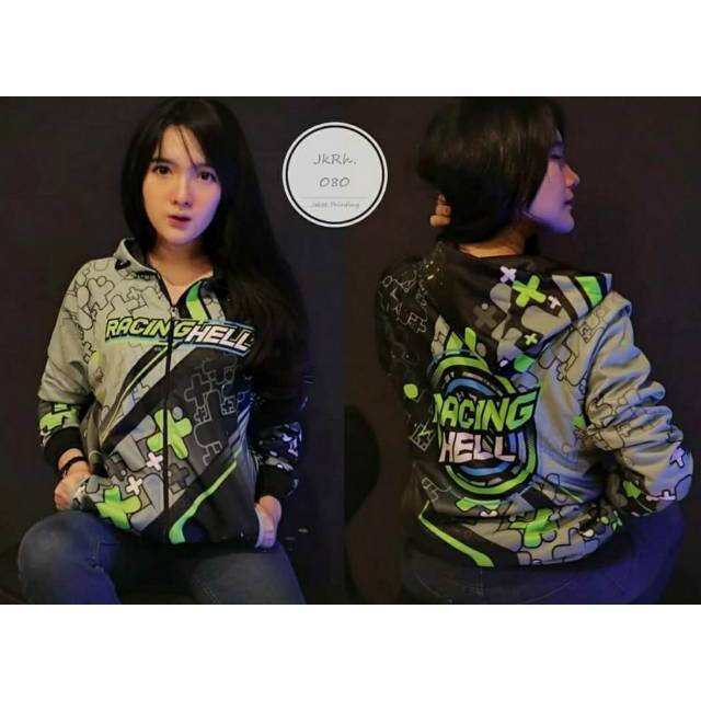 JAKET RACING HELL FREE STICKER