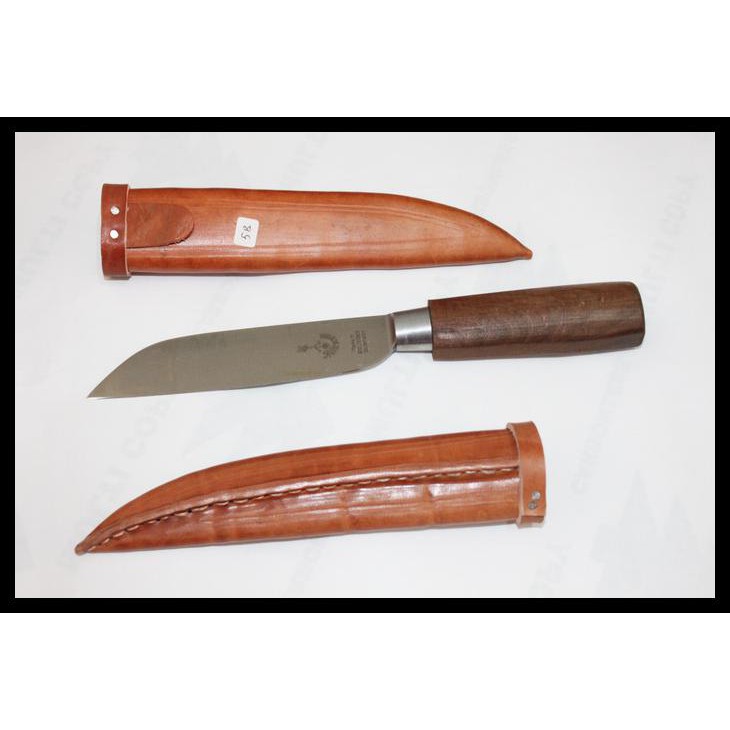 Pisau Cap Garpu ukuran 5" Bulat + Sarung