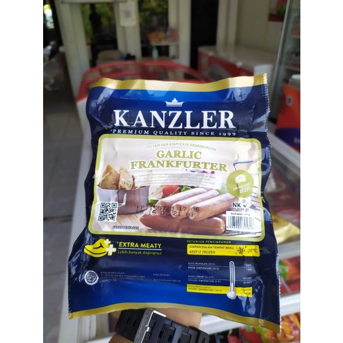 

Kanzler Garlic Frankfurter 300g Isi 6pcs