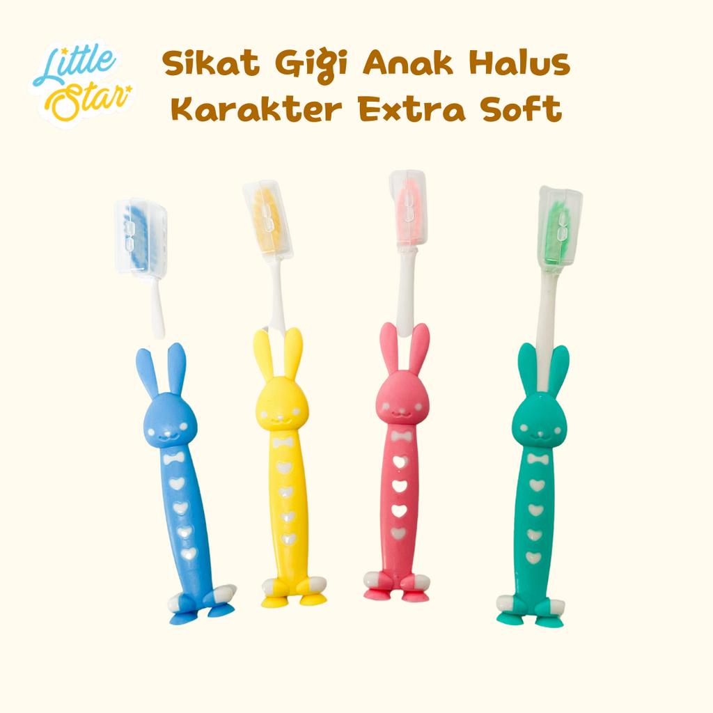 Sikat Gigi Anak Bayi Extra Soft Halus Lembut Motif Karakter Import Murah BPA Free