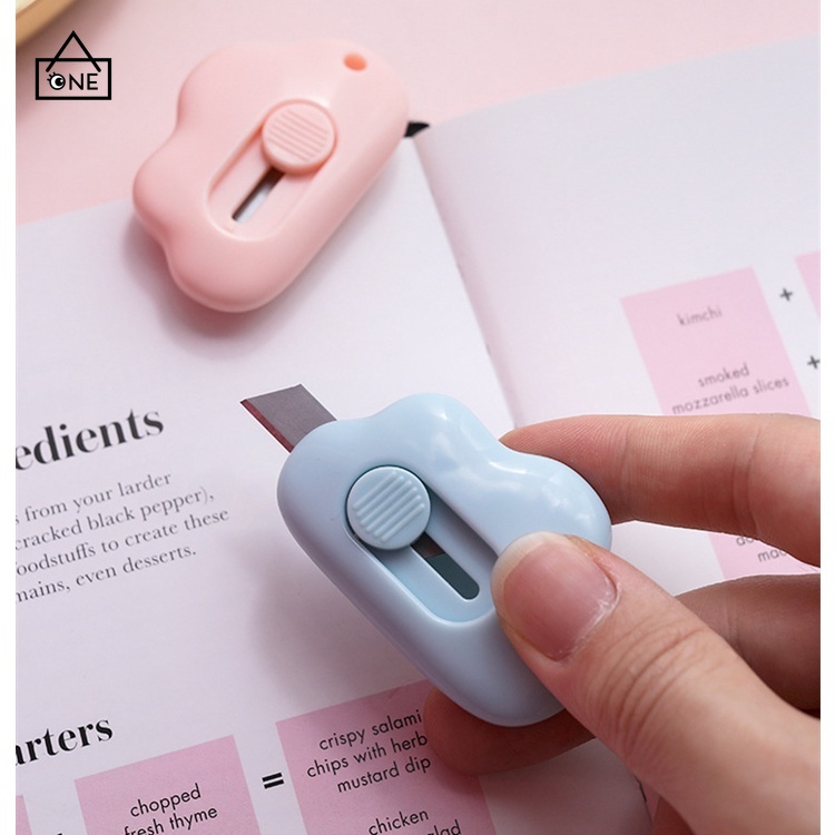 COD❤️Pisau Cutter Mini Lucu Untuk Parcel / Kantor / Sekolah Portable Lucu A one