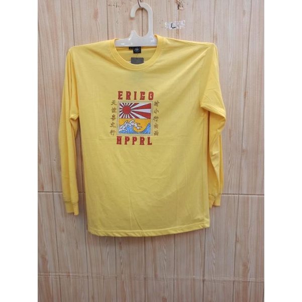 Kaos Lengan Panjang distro KUNING SIZE L