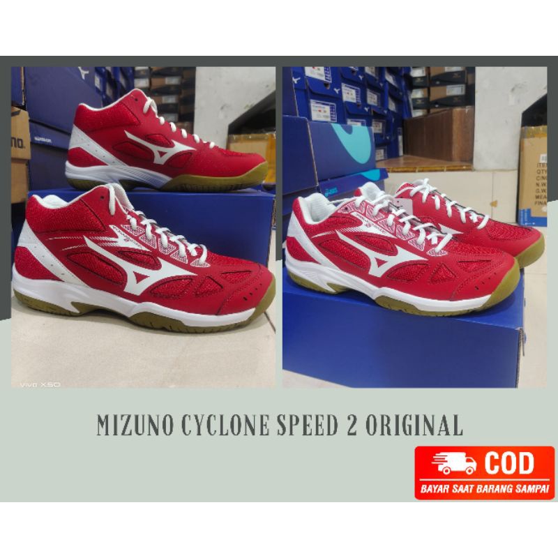 SEPATU VOLI MIZUNO CYCLONE SPEED 2 ORIGINAL / SEPATU VOLLY MIZUNO ORIGINAL / SEPATU VOLLY TERLARIS /