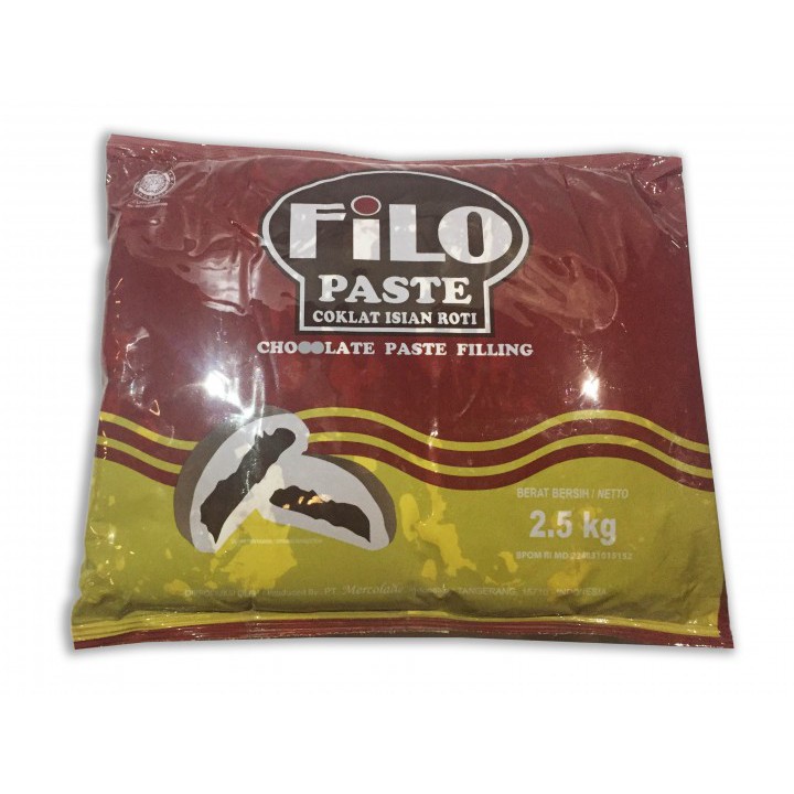 

coklat filo pasta filling coklat 2,5 kg ORIGINAL bahan isian roti donat