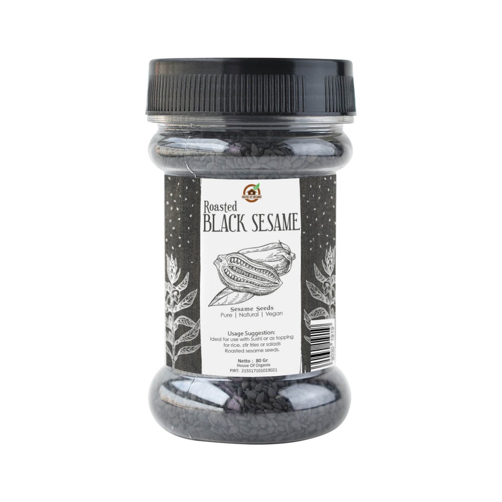 House Of Organix Roasted Black Sesame ( Botol ) 80 Gr