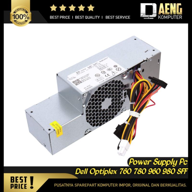 PSU Power Supply Power Suplay PC Merk Dell Optiplex 760 780 960 980 SFF Murah
