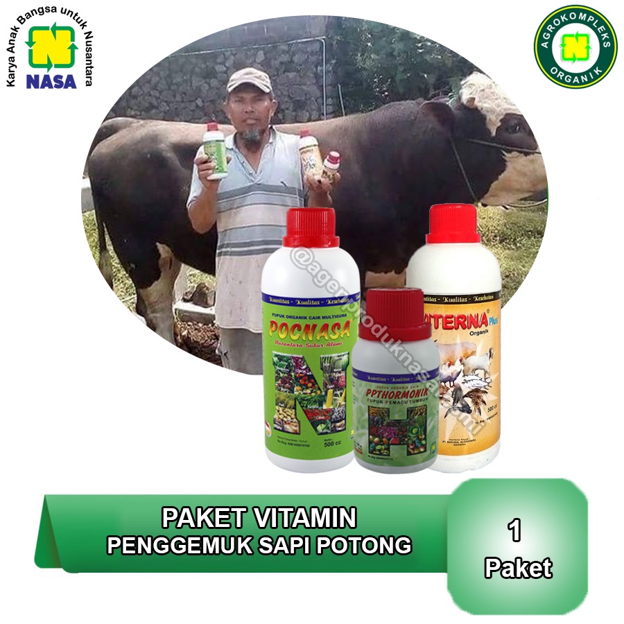 Paket Ternak Nasa / Vitamin Sapi Penggemuk / Viterna Nasa - Poc Nasa - Hormonik | Agen Nasa Jakarta