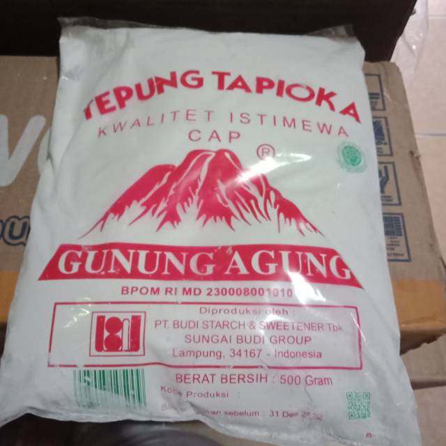 TEPUNG TAPIOKA CAP GUNUNG AGUNG 500 gr | Shopee Indonesia