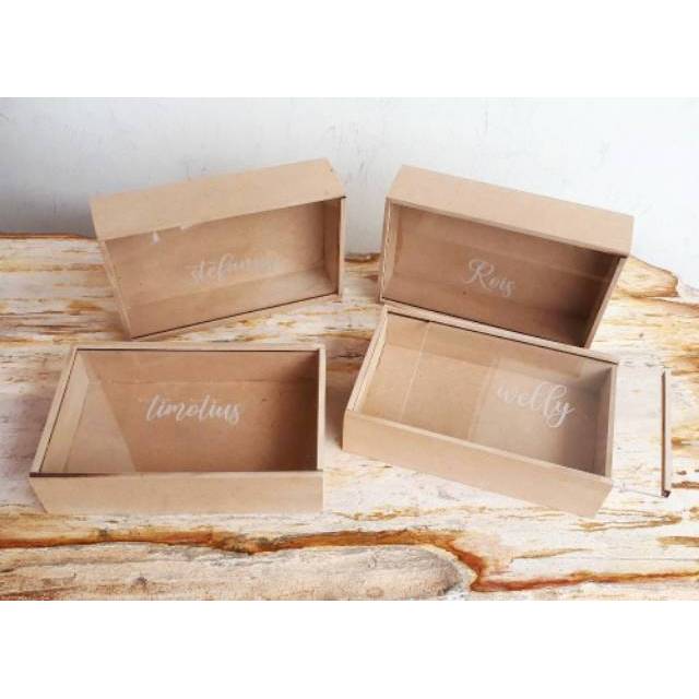 

Kotak HAMPERS kayu gift box CUSTOM akrilik