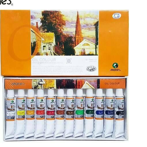 

10.10 BRANDS FESTIVAL PRIMASAKTI - MARIES OIL COLOUR SET 12X12ML /Cat lukis/Cat Minyak/Cat Kanvas