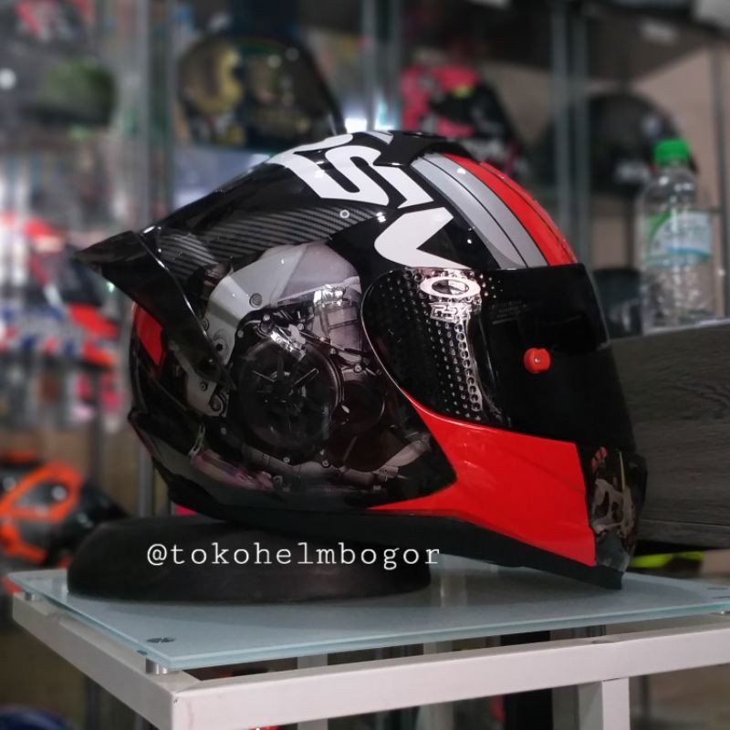 RSV FF500 Machine visor Smoke Spoiler GPR smoke versi 2