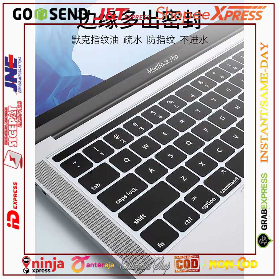 [PROMO BISA COD❤] TPU Keyboard Cover for Macbook Pro 13 15 Inch with Touch Bar 2018 2019