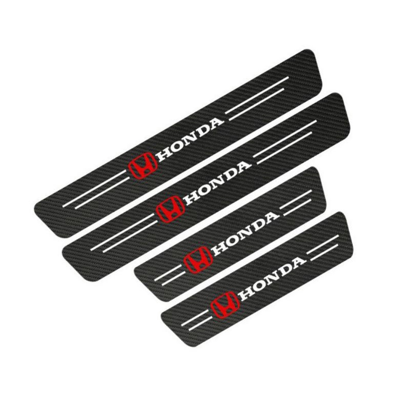 Stiker Mobil Sillplate Honda Carbon 3D Pelindung Pintu Samping Sticker Car