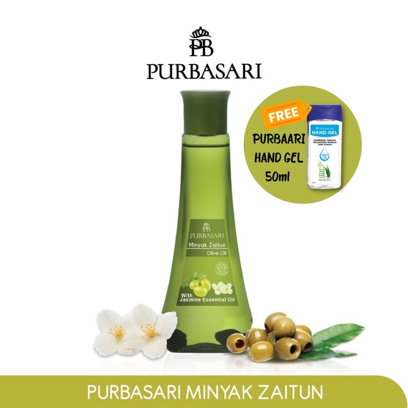 PURBASARI Minyak Zaitun 150ml | GRATIS Hand Gel