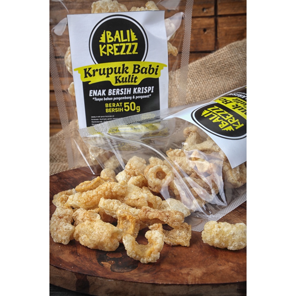 

Krupuk Babi Kulit Bali Krezzz 50 gram