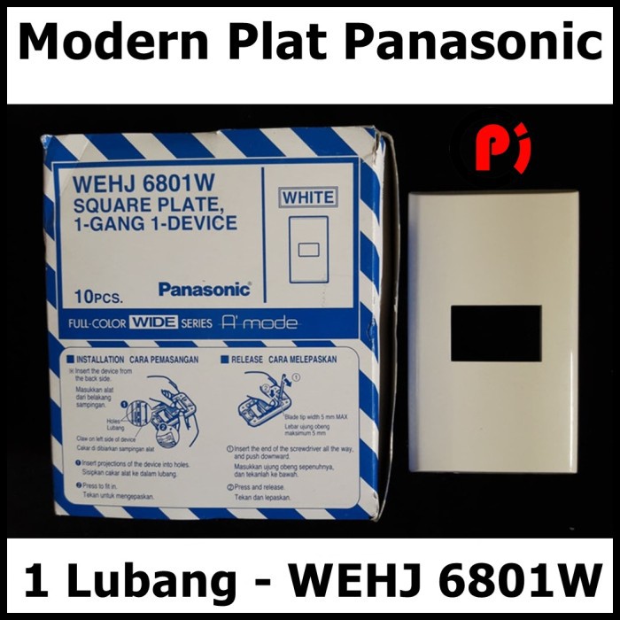 Panasonic Modern Plat 1 Lubang Tipe WEHJ 6801W A Mode Wide Series