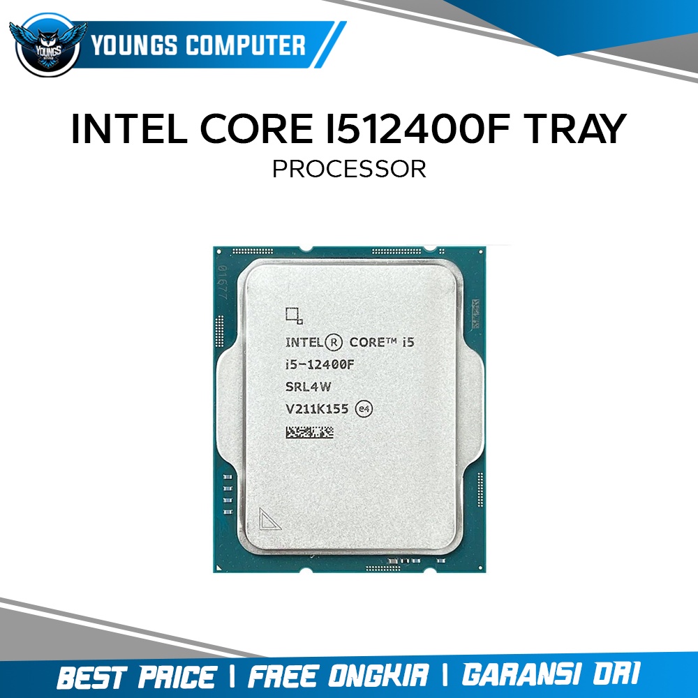 Intel Core i5 12400F Tray | 4.4Ghz 6C 12T |Gen 12th LGA1700 Alder Lake