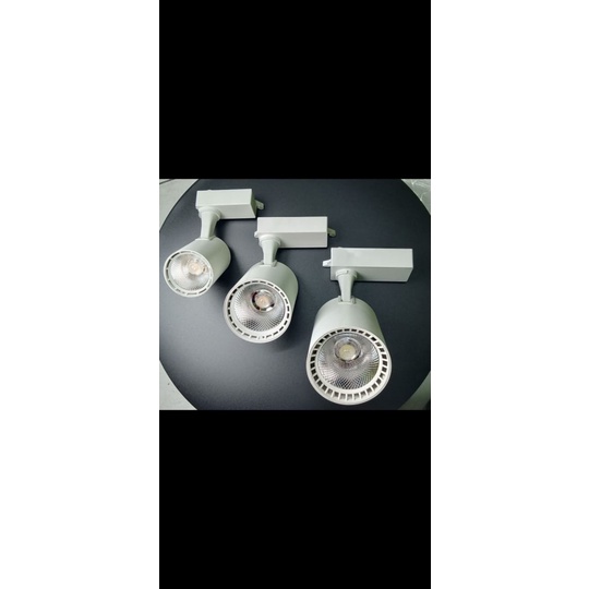 Lampu tracklight LED lampu spot light 20watt lampu trek Sinar : 3000k warm white Base : trek rell