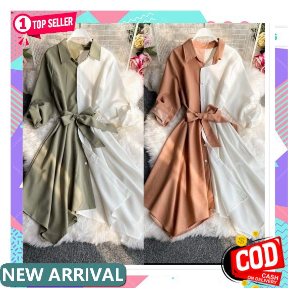 Zaza_Fashion Dress Wanita Terbaru 2022 Import Real Pict / Dress Wanita Korean Style 1663 Romilya Dre