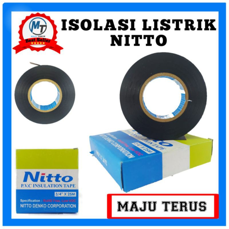 Isolasi listrik NITTO - isolasi - isolasi listrik - isolasi hitam