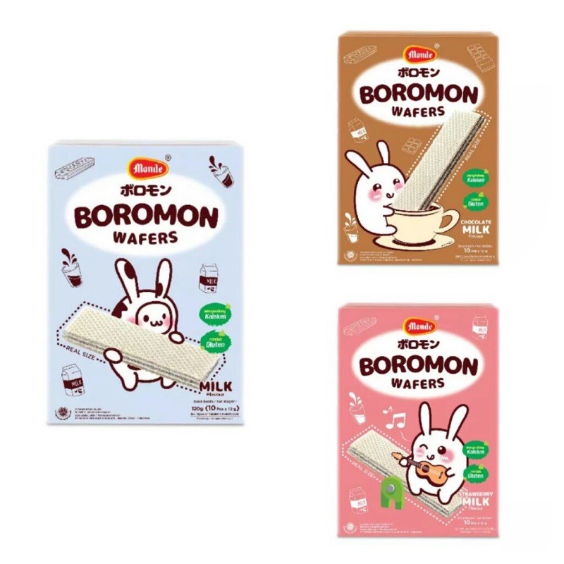 Monde Boromon Wafer 120gr / snack wafer anak