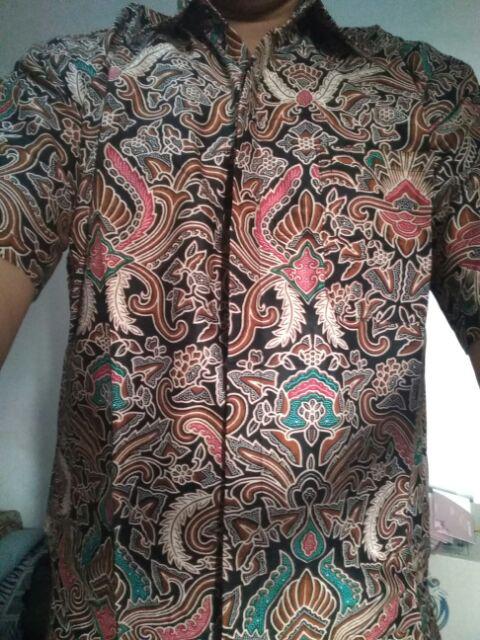 Kemeja Batik Pria Cirebonan M L Xl