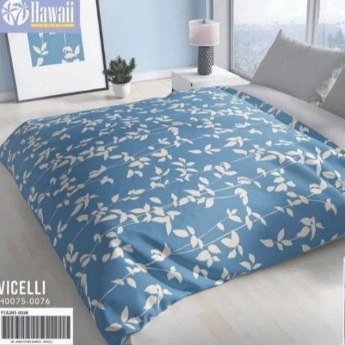 Satu Set Bedcover Hawaii My Love 180x200, Bedcover Sprei Tidak Rumbai3