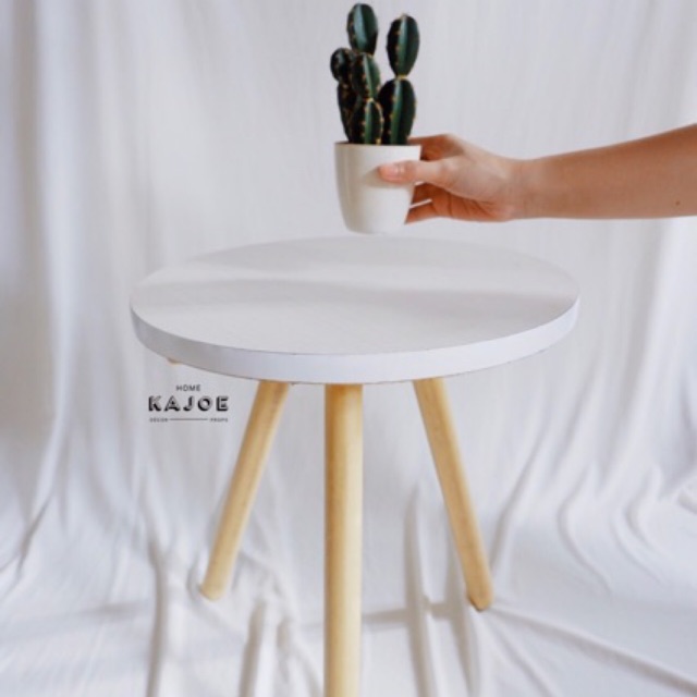 Bintaro Coffee Table Scandinavian IKEA Knockdown | Meja Tamu Bulat Scandinavian
