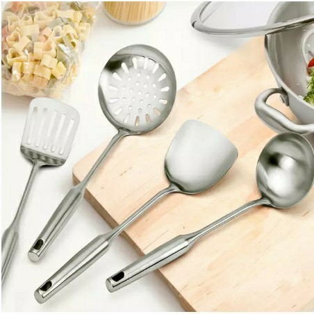 Spatula Peralatan Masak Set 4pcs Made Of Stainless Steel  ️Alat masak penggorengan ini sangat cocok