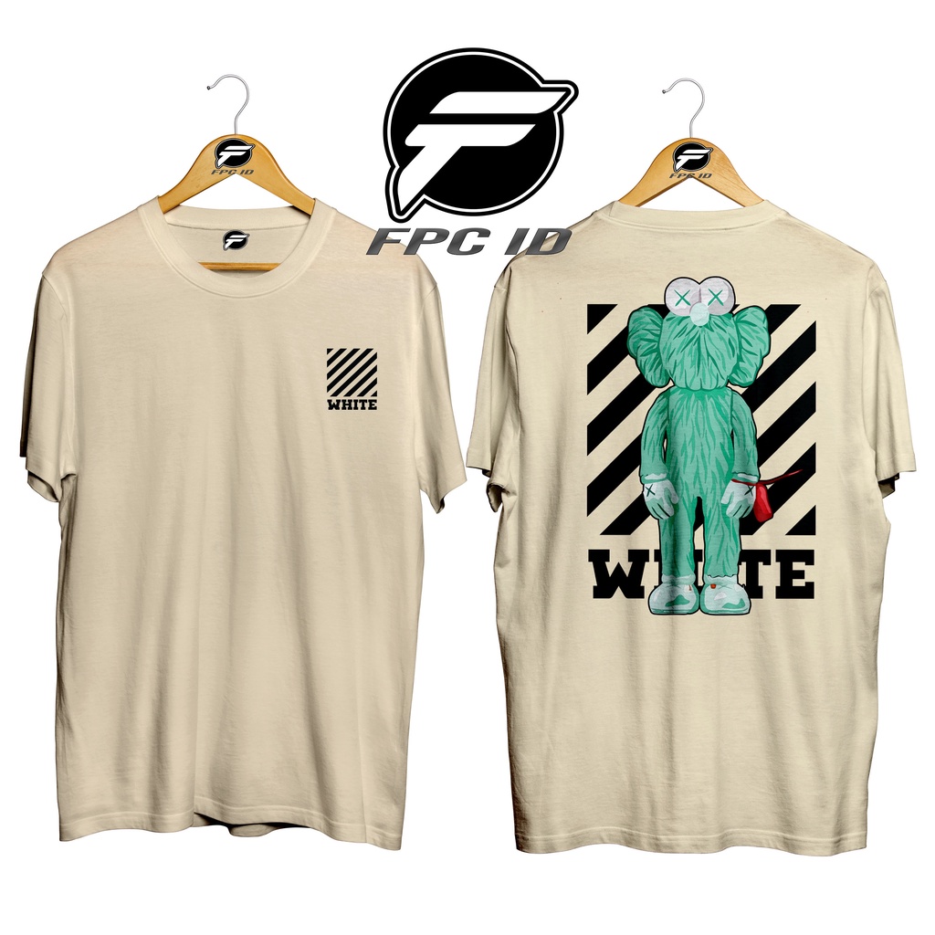 Kaos Surfing White Cotton Combed 30s Premium