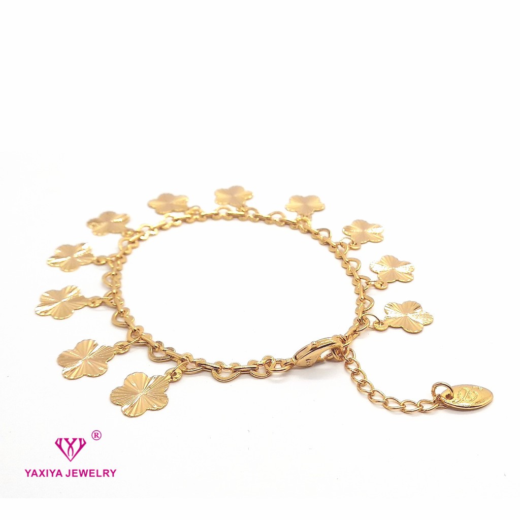 

Gelang Tangan Jurai Perhiasan Imitasi Lapis Emas Yaxiya Jewelry 18K 609