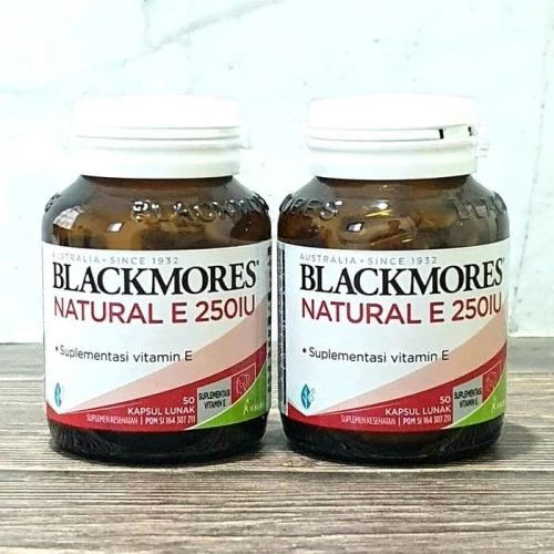 Blackmores Natural E 250 IU Vitamin E 50 Kapsul Bpom KALBE